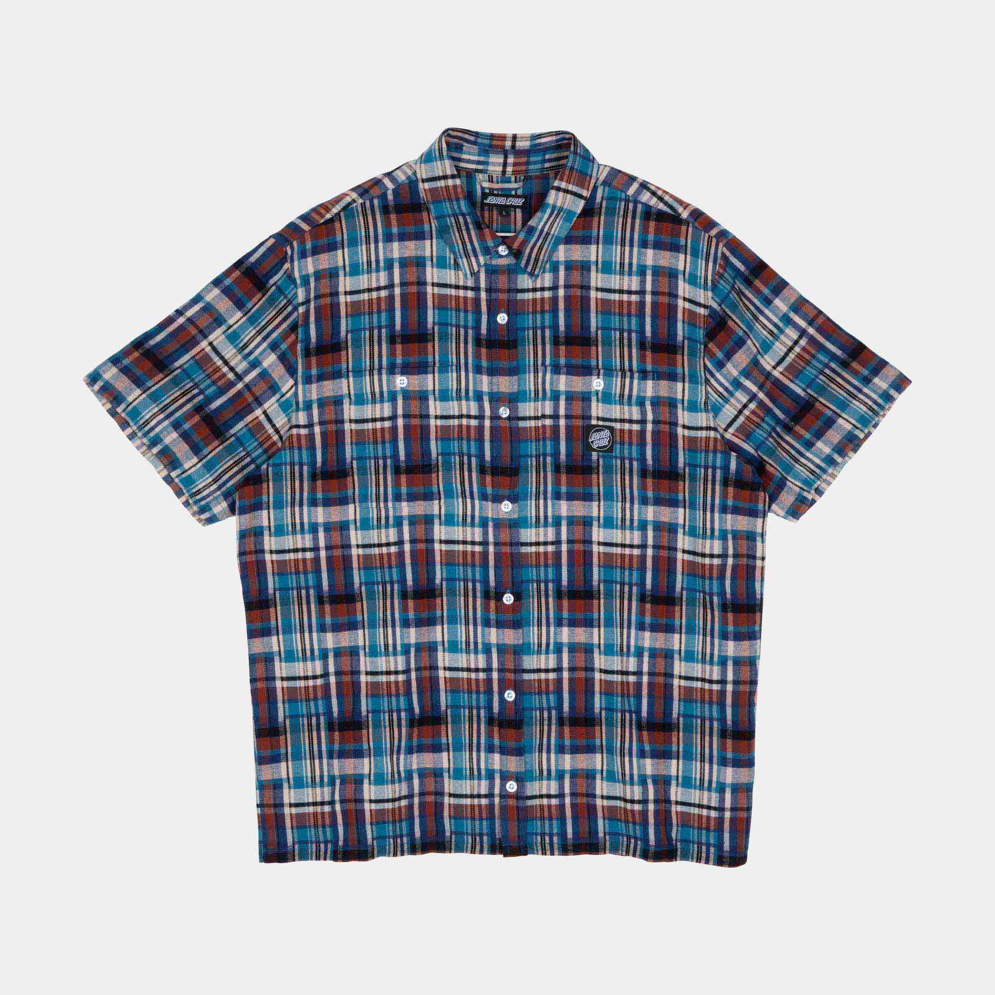 Santa Cruz Skateboards | Milo Short Sleeve Shirt Madras Check