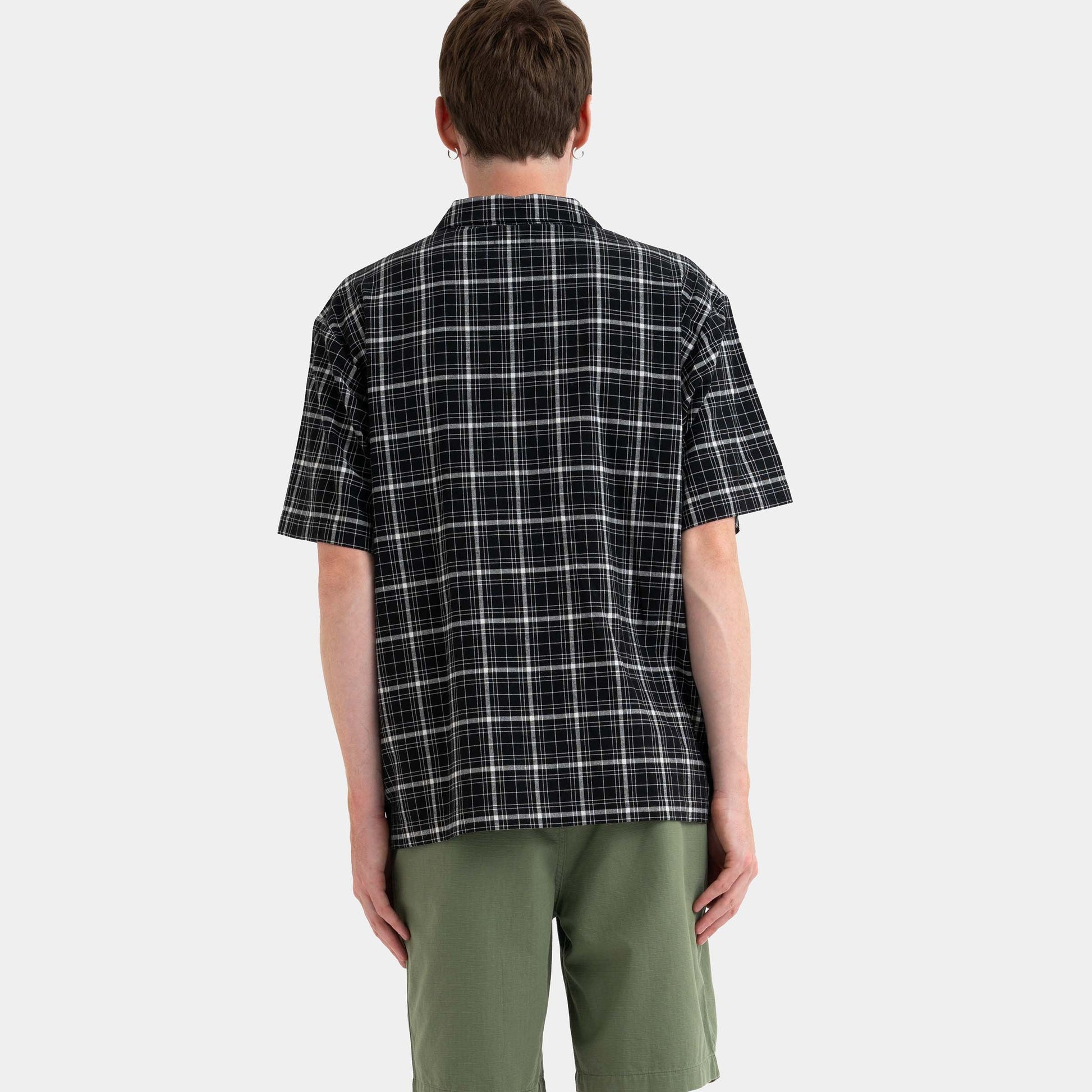 Santa Cruz Skateboards | Flint Short Sleeve Shirt Black Check