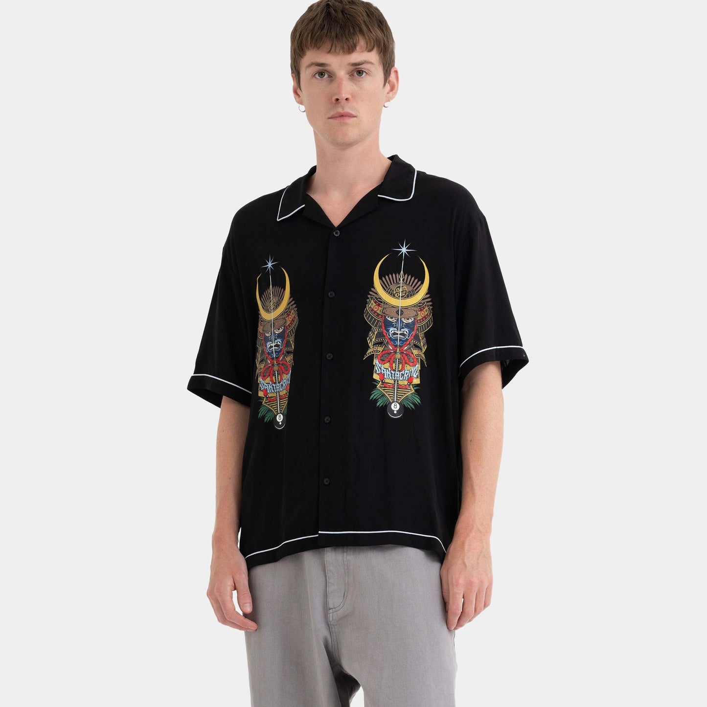 Santa Cruz Skateboards | Winkowski Samurai Short Sleeve Shirt Black