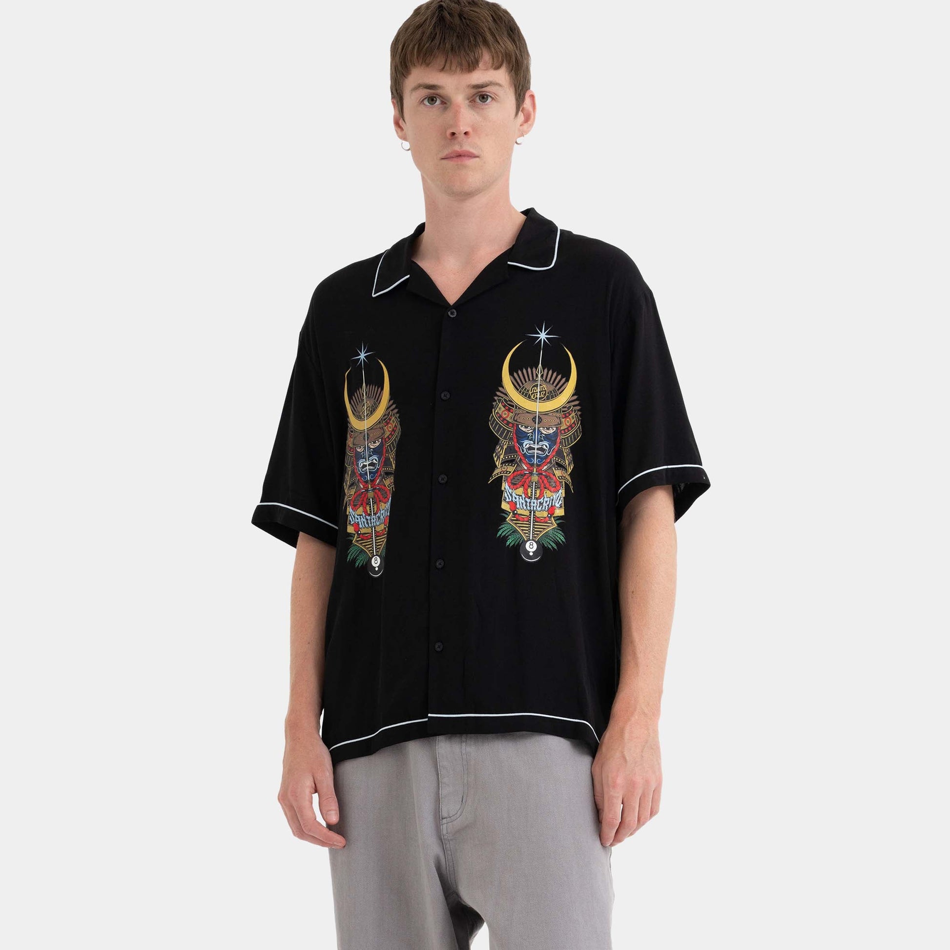 Santa Cruz Skateboards | Winkowski Samurai Short Sleeve Shirt Black