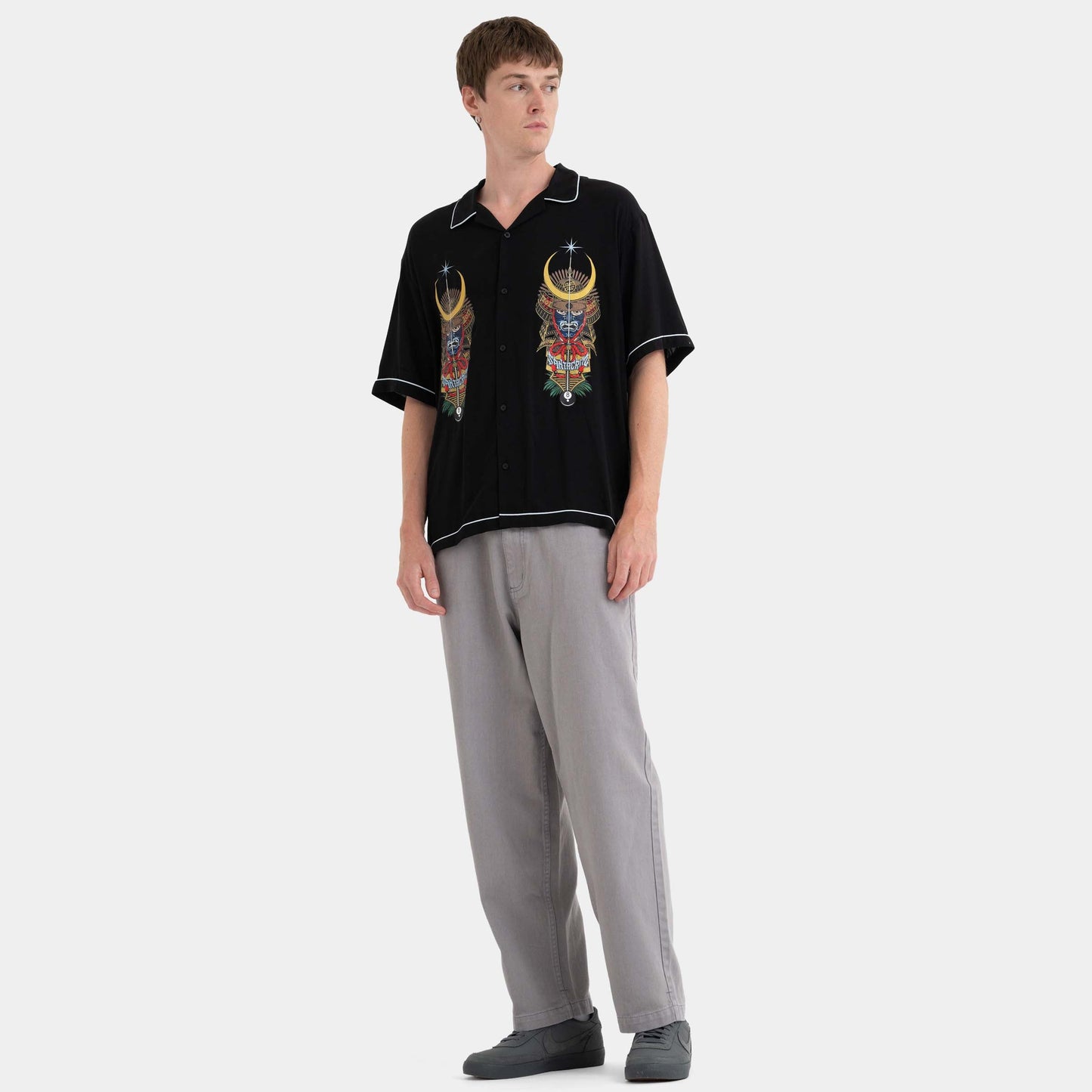 Santa Cruz Skateboards | Winkowski Samurai Short Sleeve Shirt Black