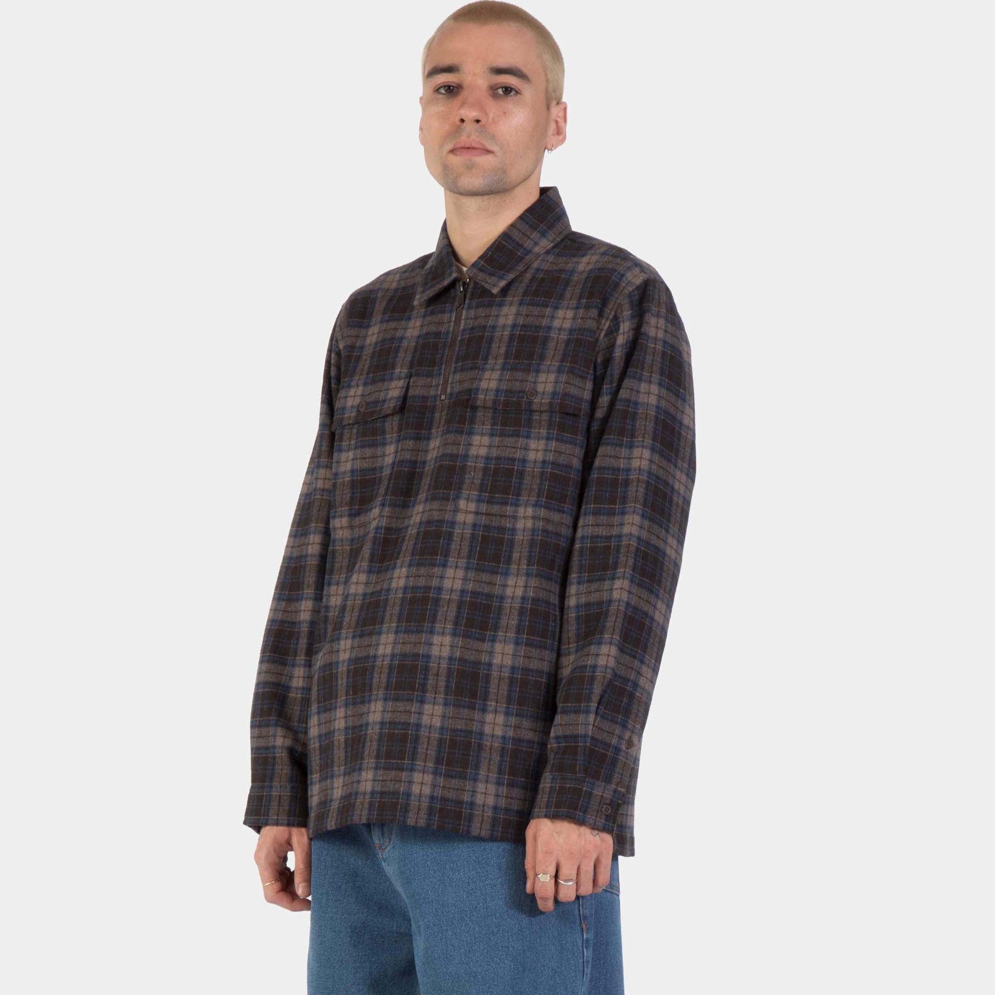 Santa Cruz | Freddie Shirt Brown Check