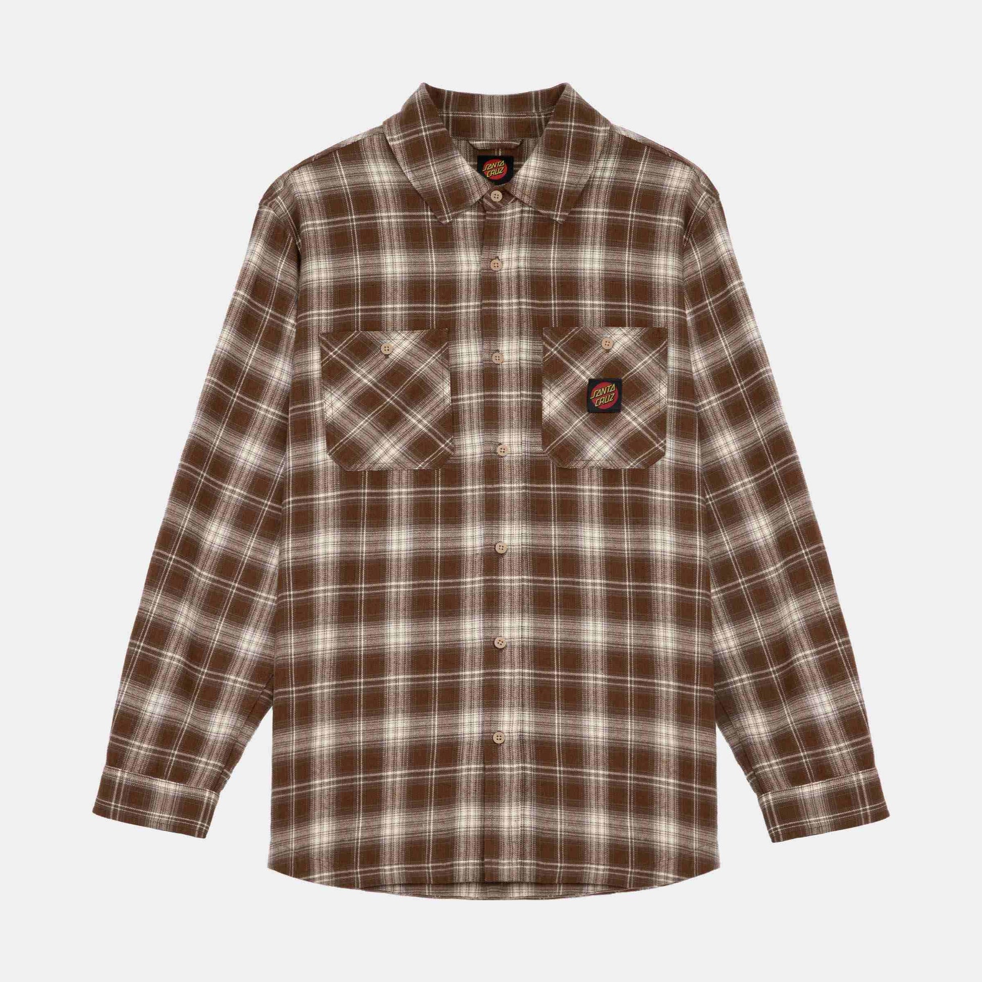 Santa Cruz | Apex Shirt Dark Brown Check