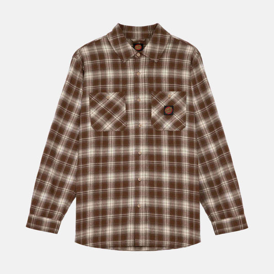 Santa Cruz | Apex Shirt Dark Brown Check