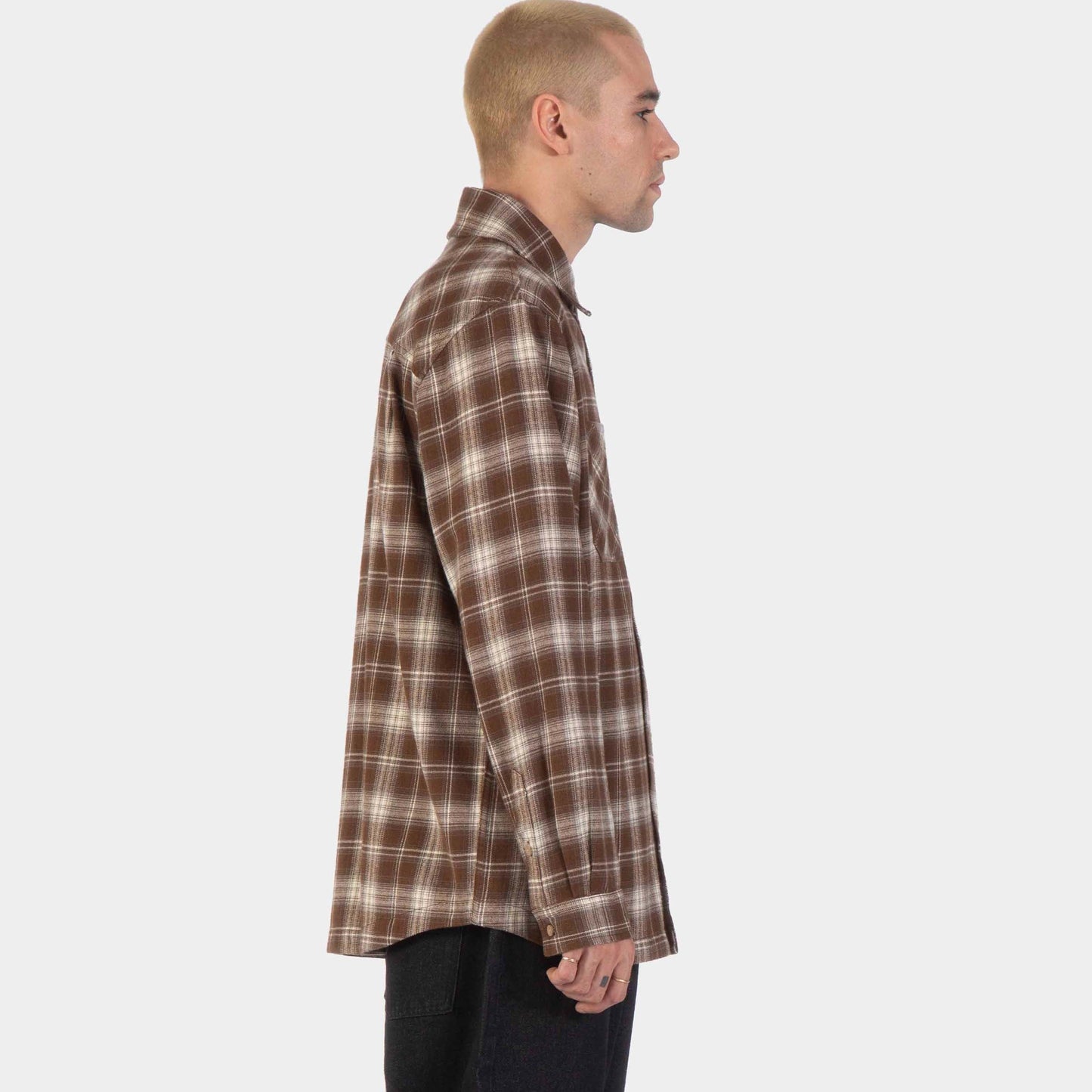 Santa Cruz | Apex Shirt Dark Brown Check