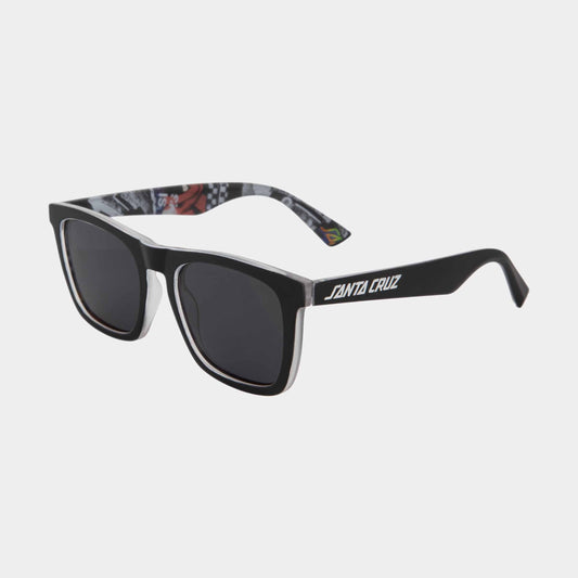 Santa Cruz Strip Sunglasses Black Collage Black