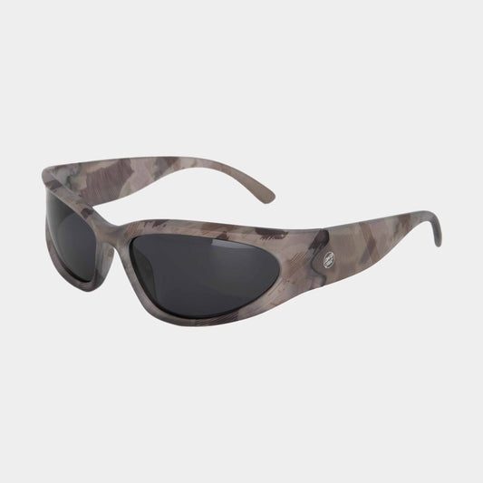 Santa Cruz Opus Dot Wrap Sunglasses Woodcut Camo Black