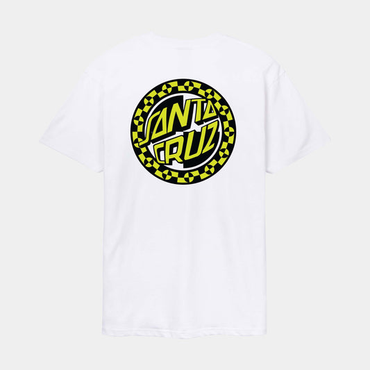 Santa Cruz Malba Crash Dot Chest T Shirt White