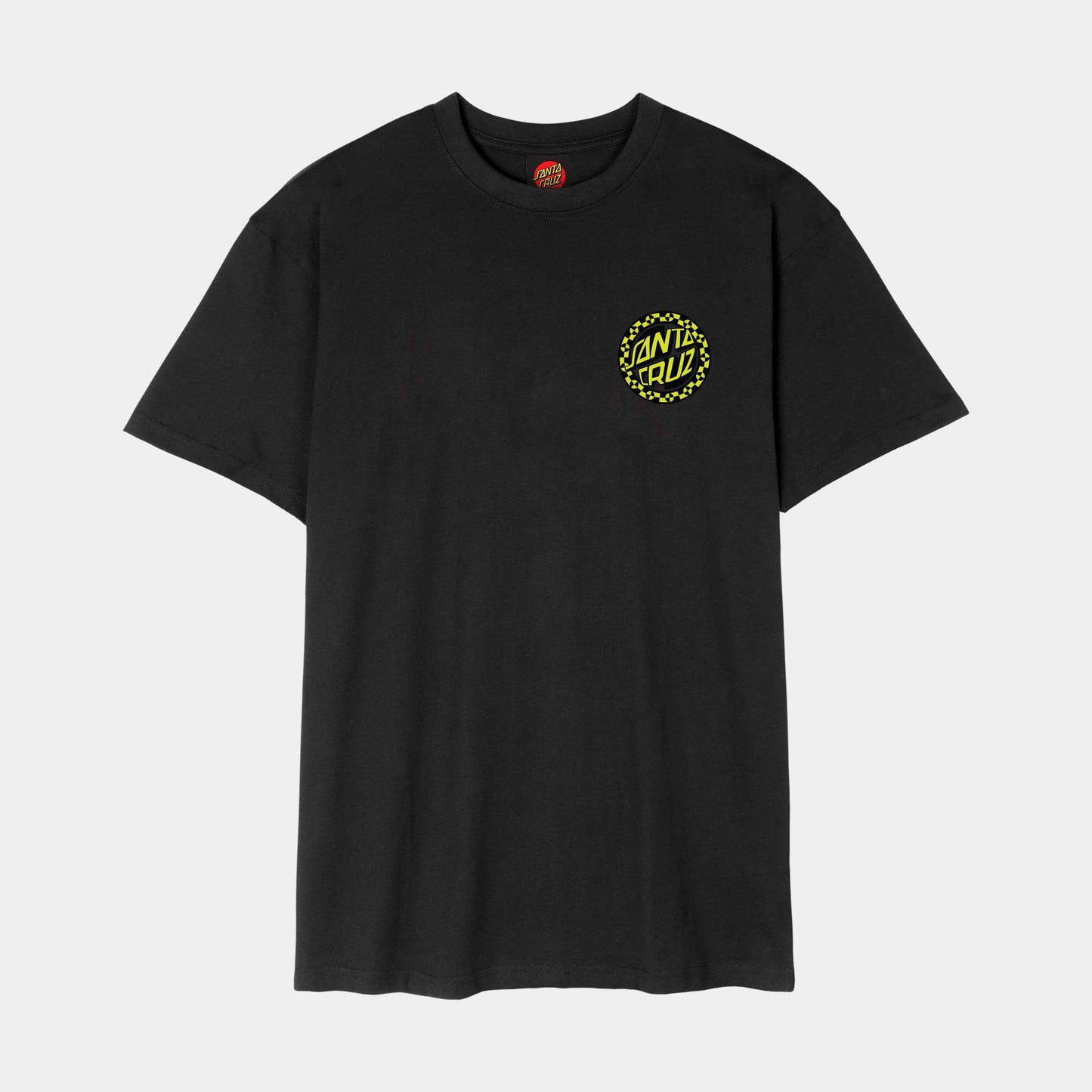 Santa Cruz Malba Crash Dot Chest T Shirt Black