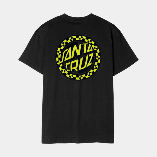 Santa Cruz Malba Crash Dot Chest T Shirt Black