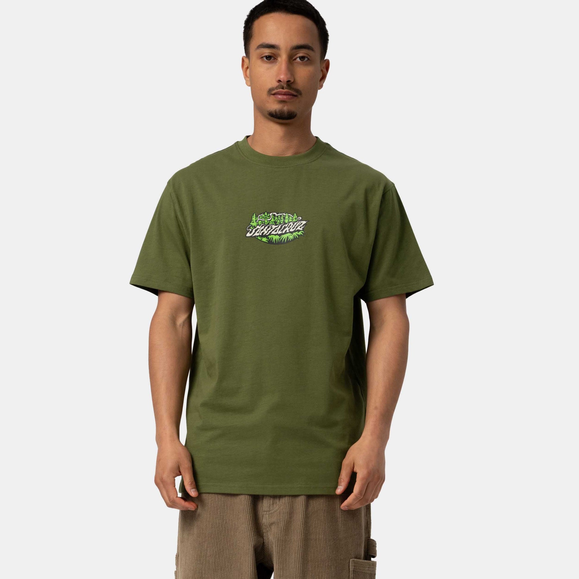 Santa Cruz Winkowski Big Foot T Shirt Dark Moss