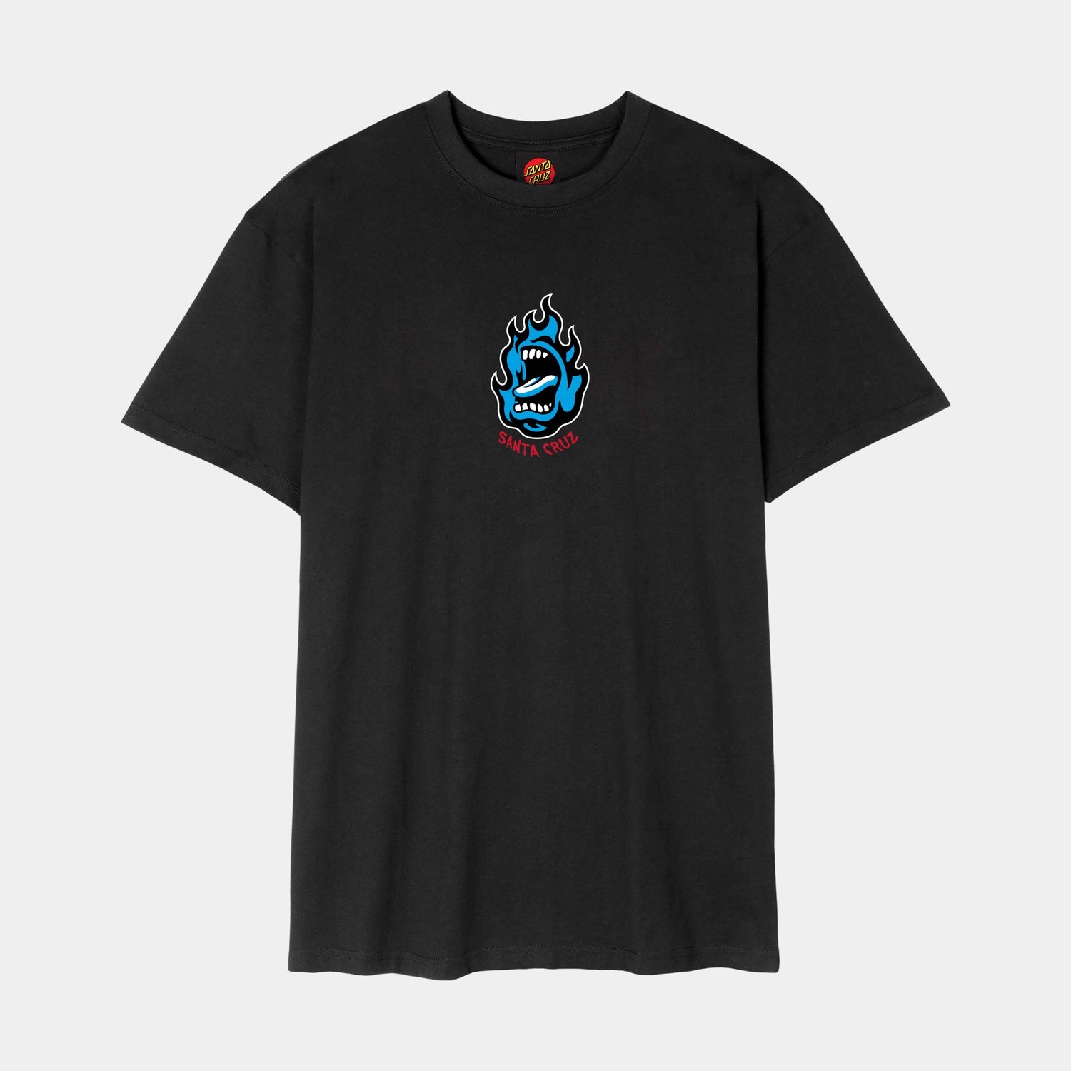 Santa Cruz Screaming Flame Front T Shirt Black