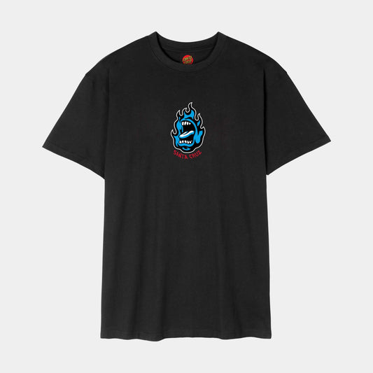 Santa Cruz Screaming Flame Front T Shirt Black