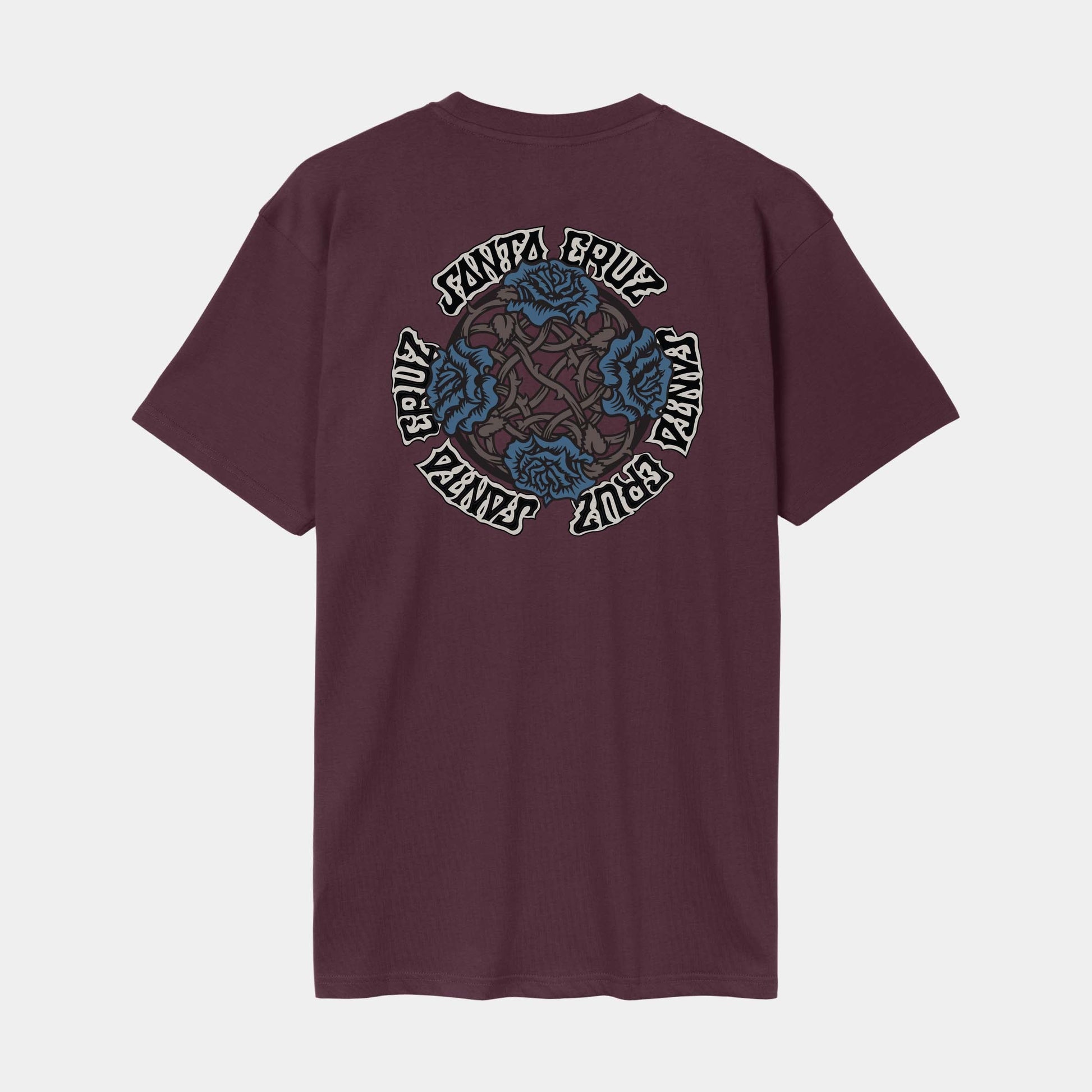 Santa Cruz Dressen Roses Evo T Shirt Dark Cherry