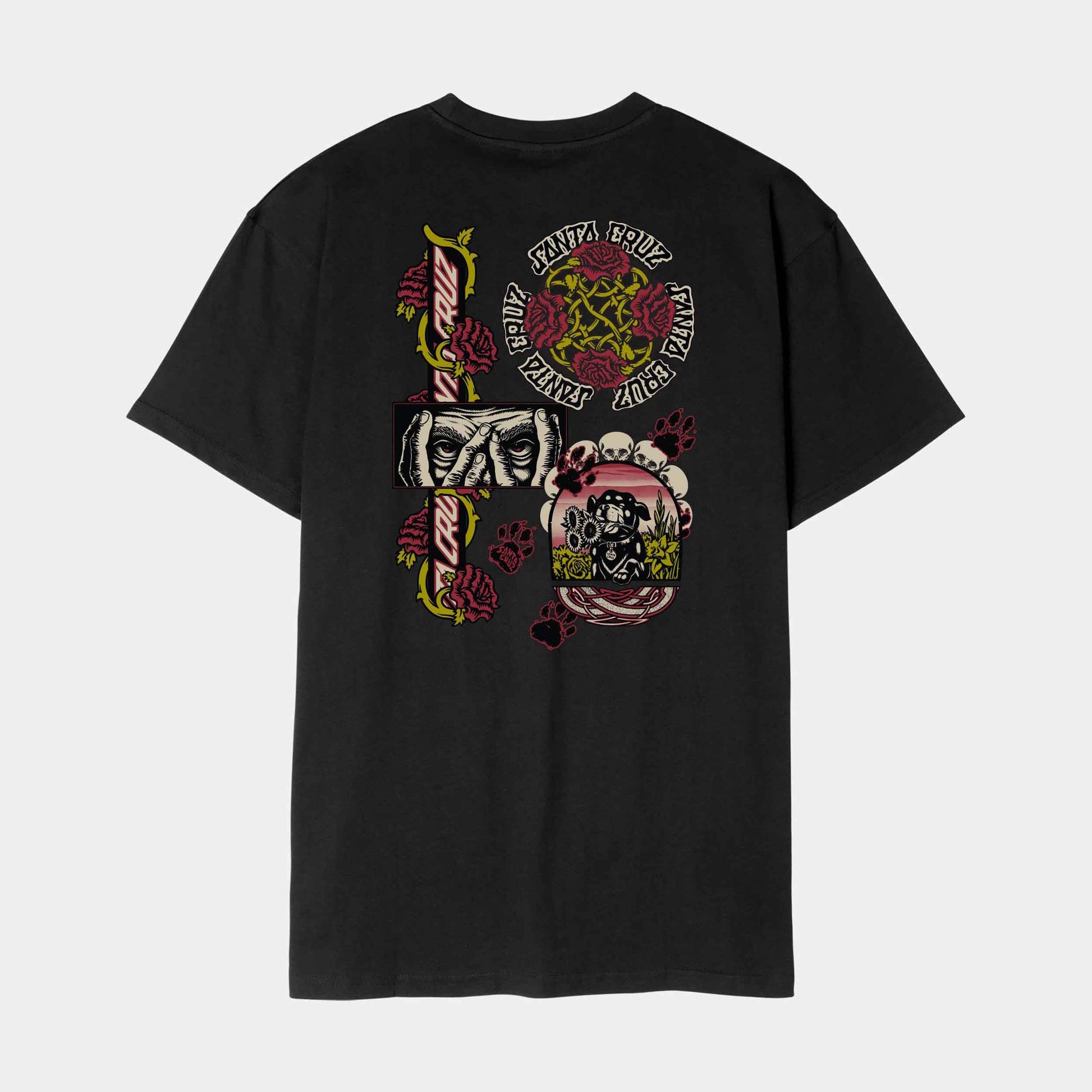 Santa Cruz Dressen Evo Strip T Shirt Black