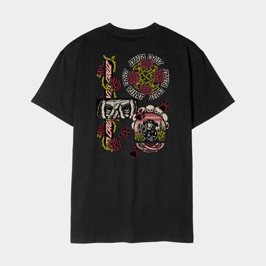 Santa Cruz Dressen Evo Strip T Shirt Black