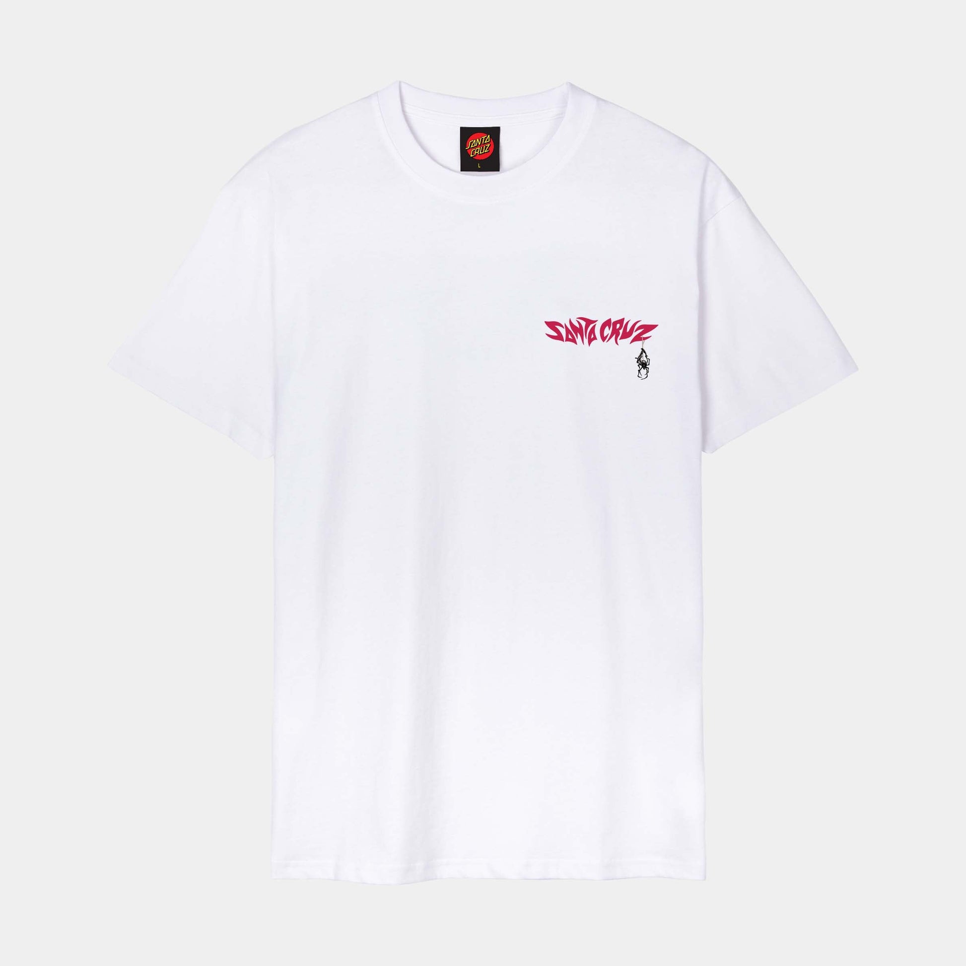 Santa Cruz Pace Torch Bones T Shirt White