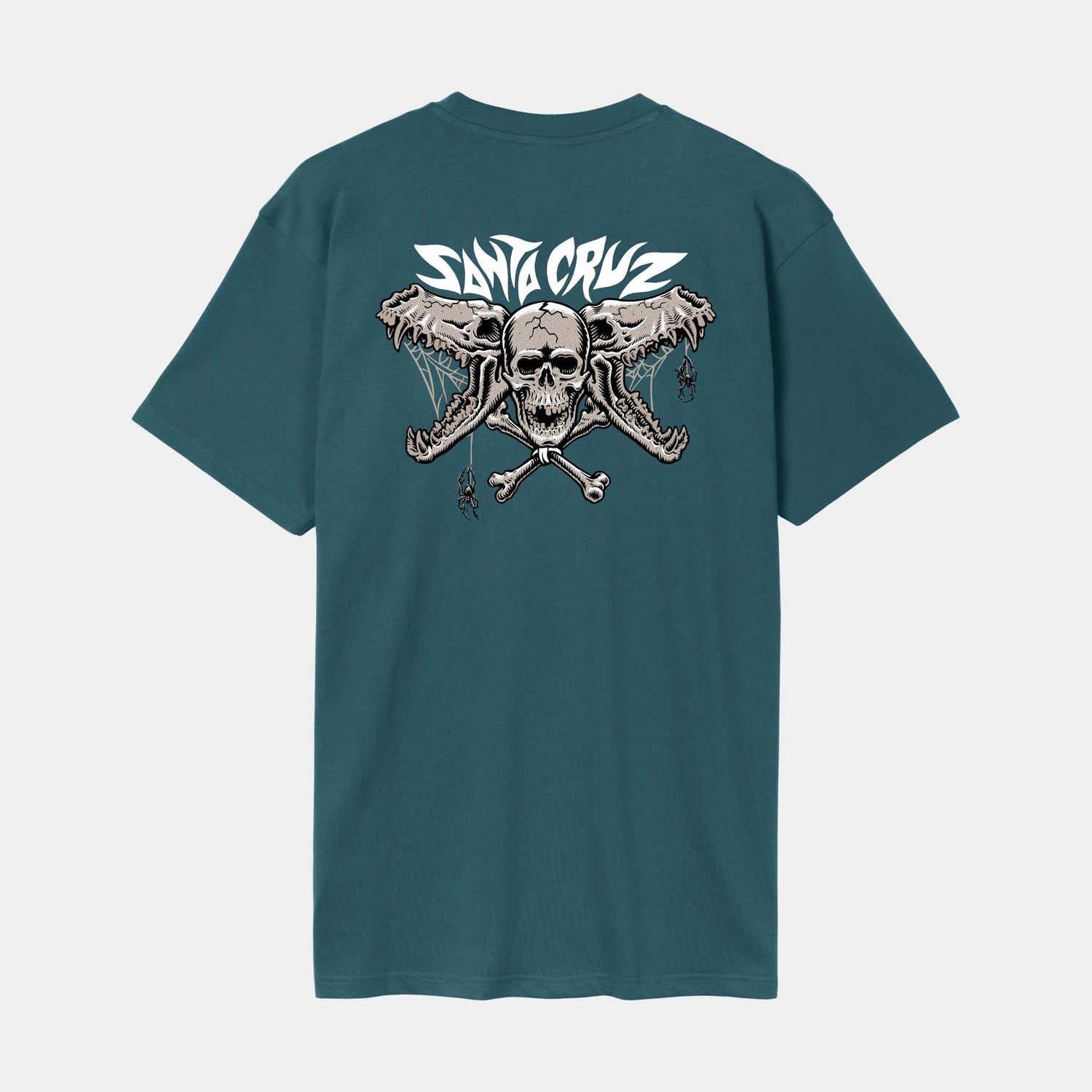 Santa Cruz Pace Torch Bones T Shirt Deep Sea