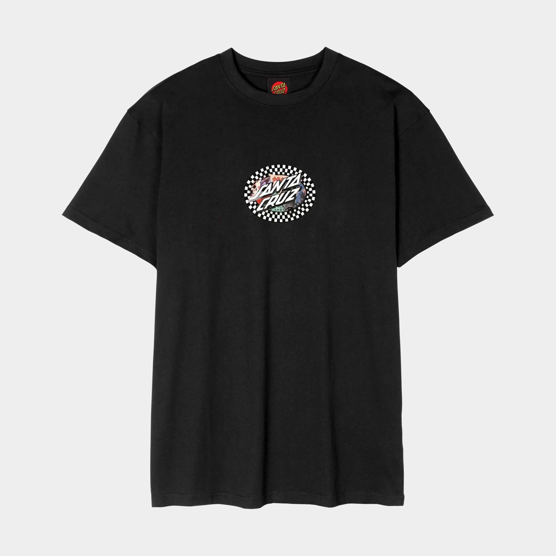 Santa Cruz Collage Oval Dot T Shirt Black