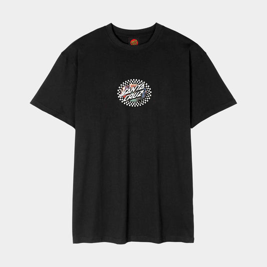 Santa Cruz Collage Oval Dot T Shirt Black