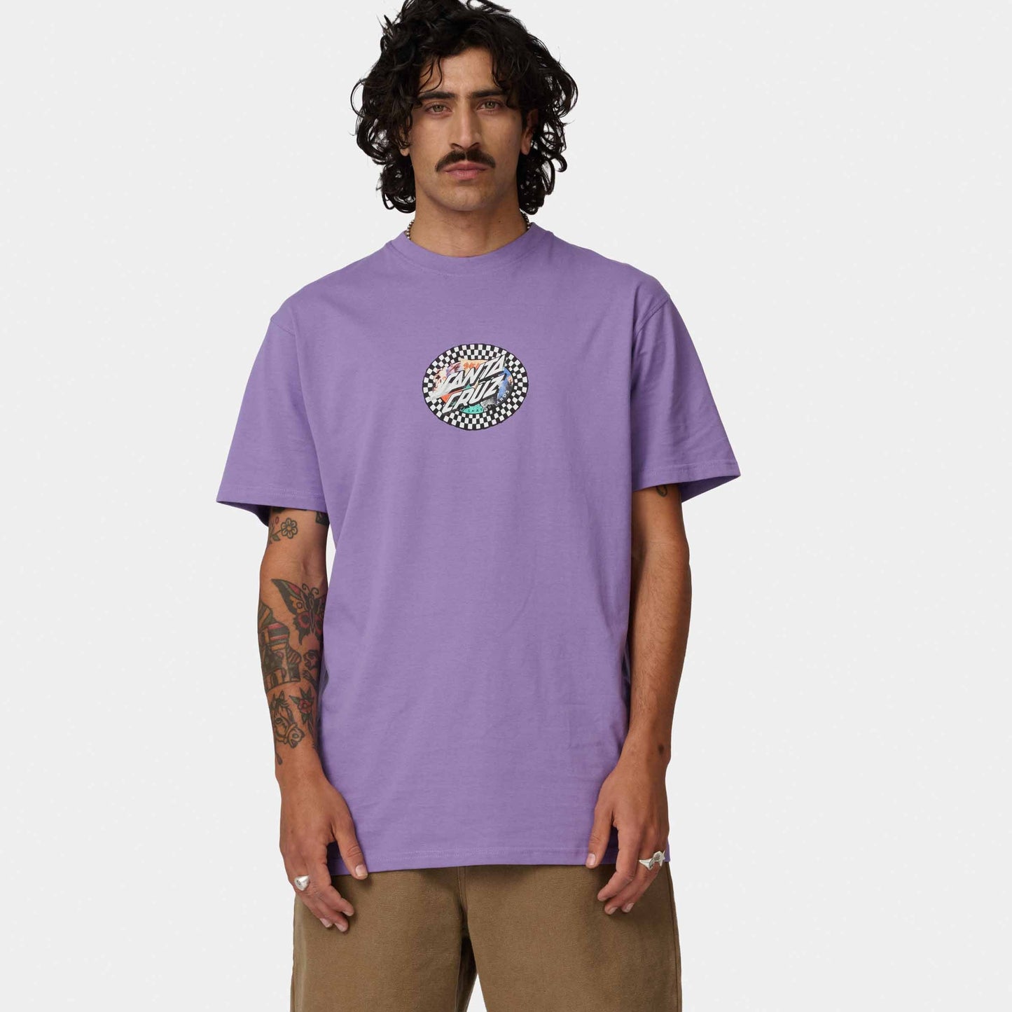 Santa Cruz Collage Oval Dot T Shirt Purple Haze