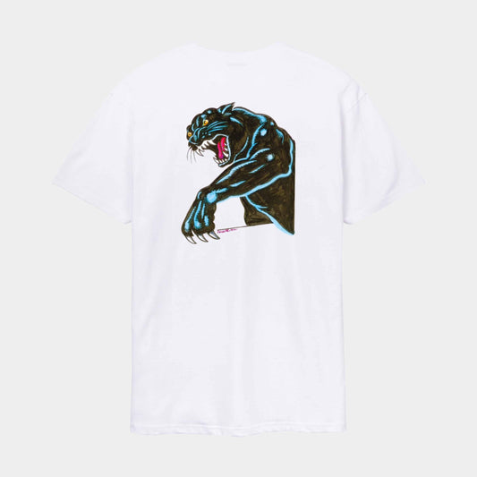 Santa Cruz Natas Sketch Panther T Shirt White
