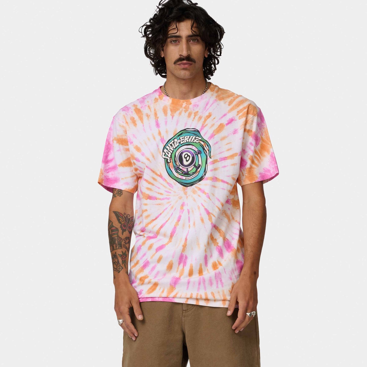 Santa Cruz Winkowski Vertigo T Shirt Orange Tie Dye
