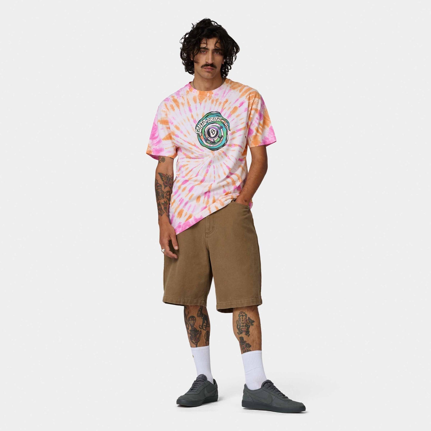 Santa Cruz Winkowski Vertigo T Shirt Orange Tie Dye