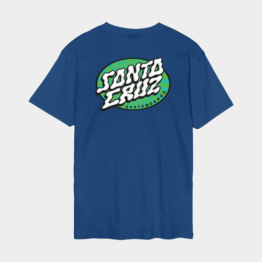 Santa Cruz Vertigo Dot T Shirt Rich Navy