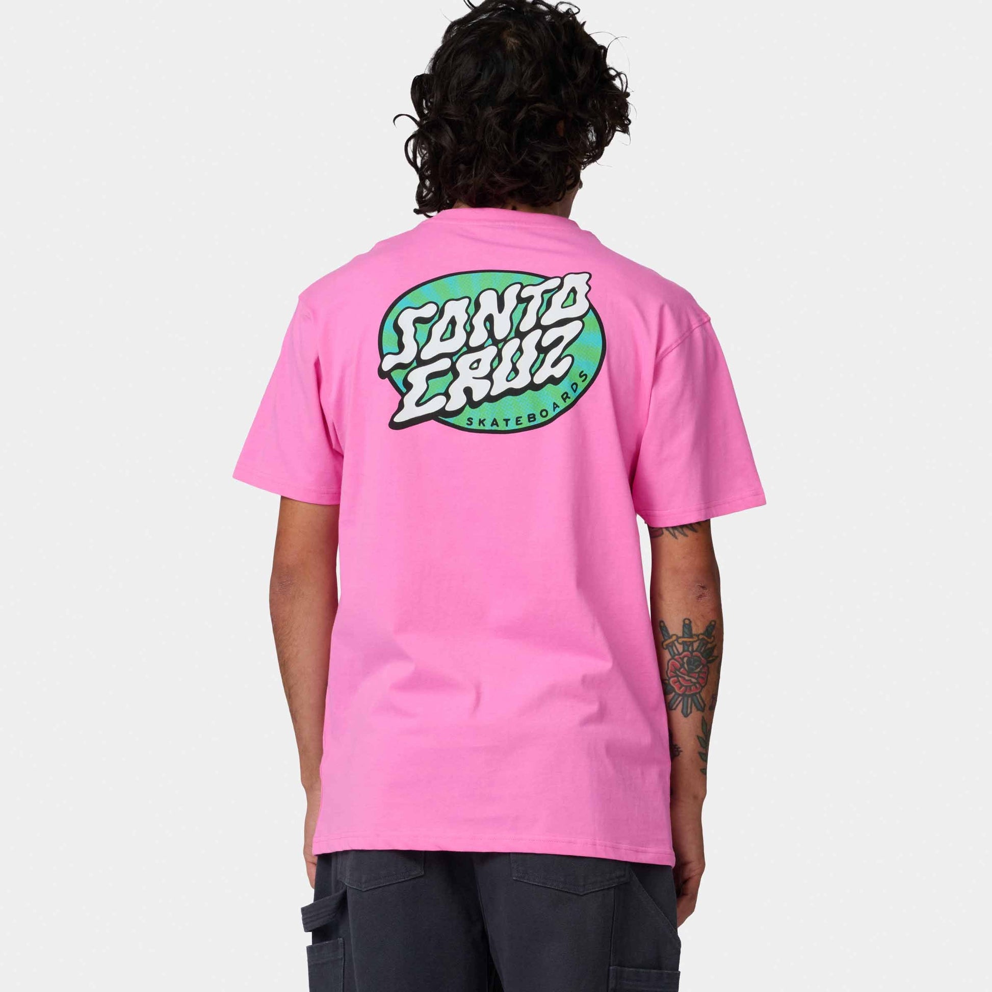 Santa Cruz Vertigo Dot T Shirt Electric Pink