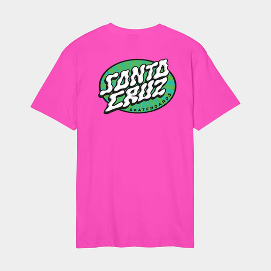 Santa Cruz Vertigo Dot T Shirt Electric Pink