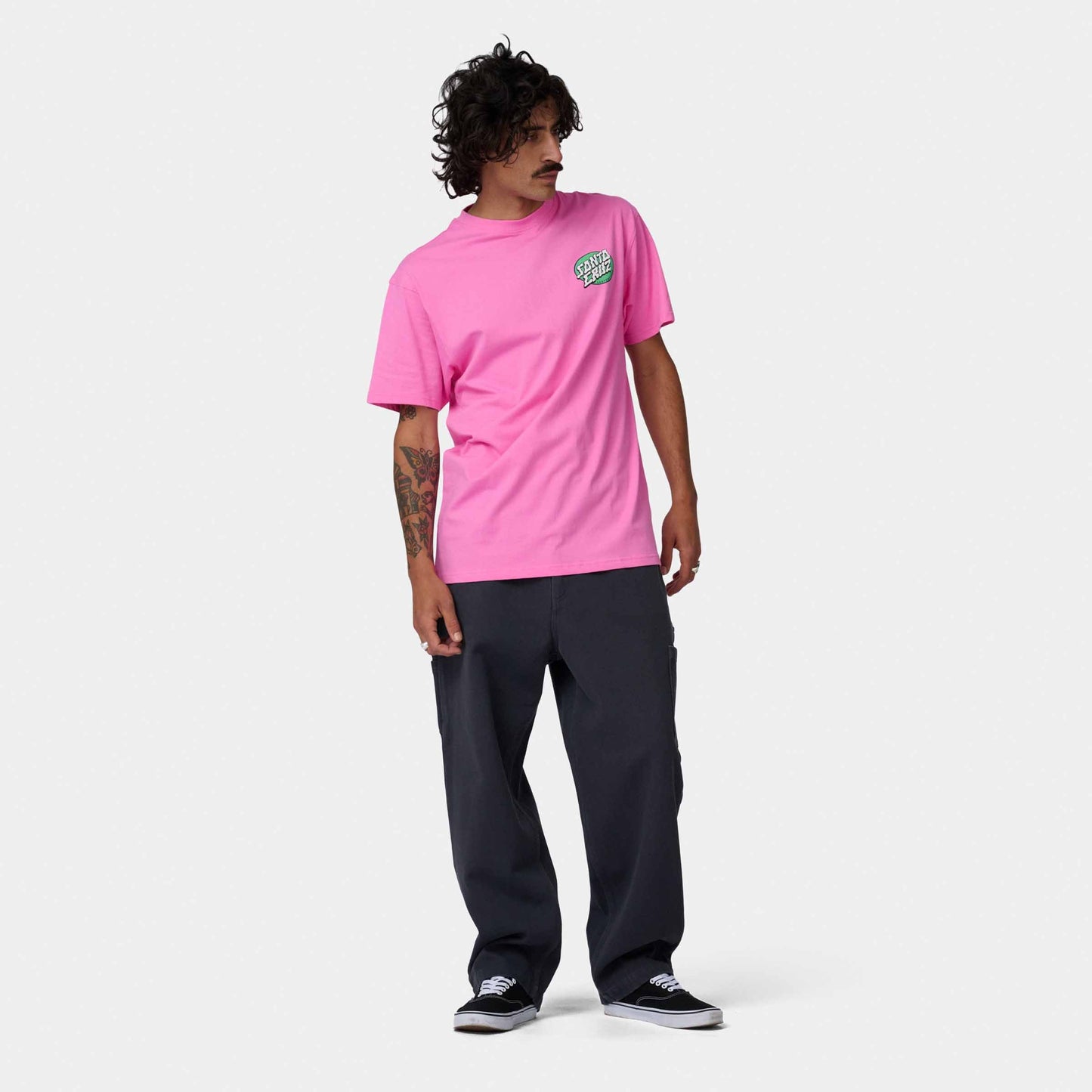 Santa Cruz Vertigo Dot T Shirt Electric Pink