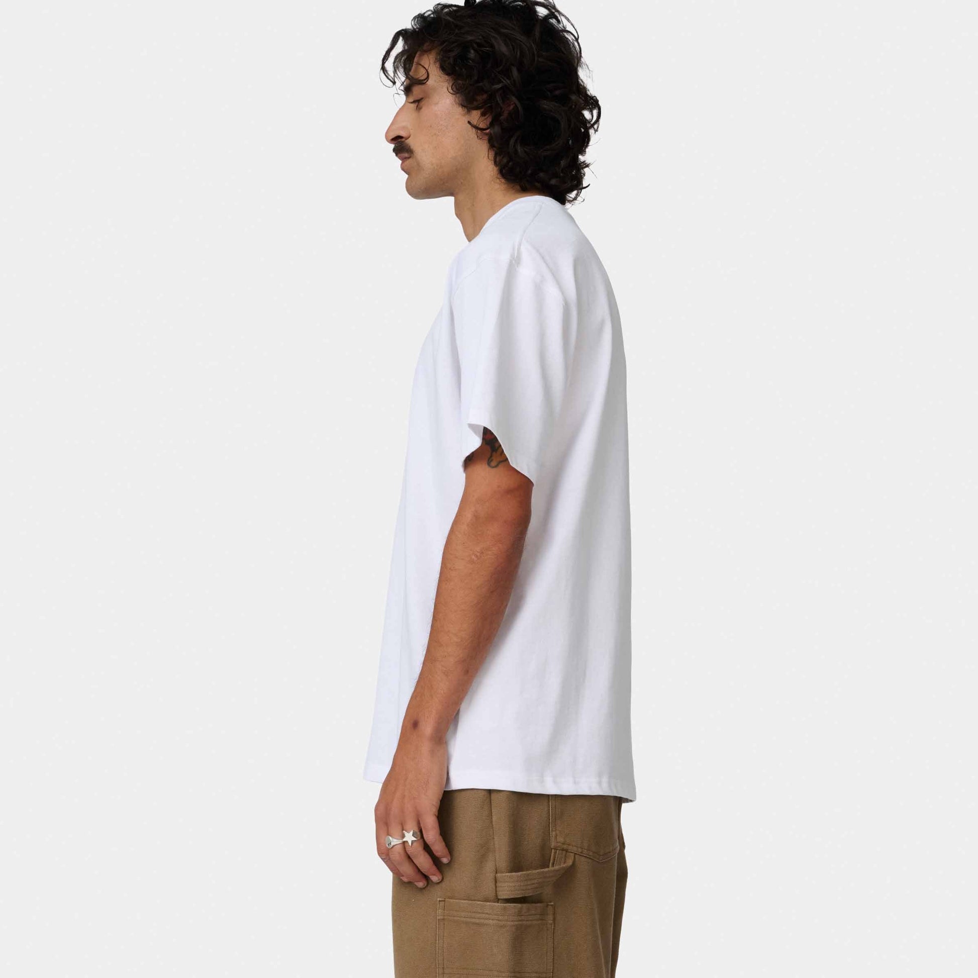 Santa Cruz Delfino Flower Guy T Shirt White