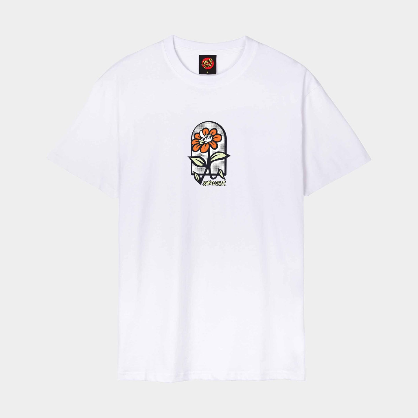 Santa Cruz Delfino Flower Guy T Shirt White