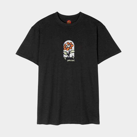 Santa Cruz Delfino Flower Guy T Shirt Black