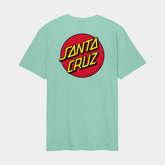Santa Cruz Classic Dot Chest T Shirt Mint