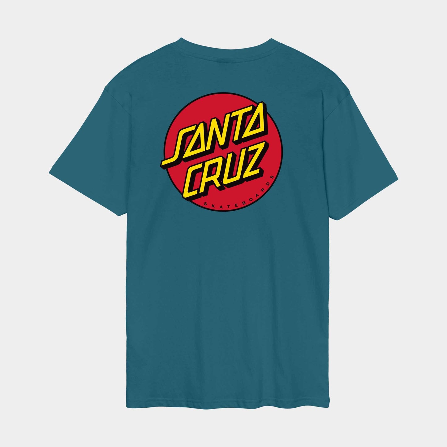 Santa Cruz Classic Dot Chest T Shirt Teal