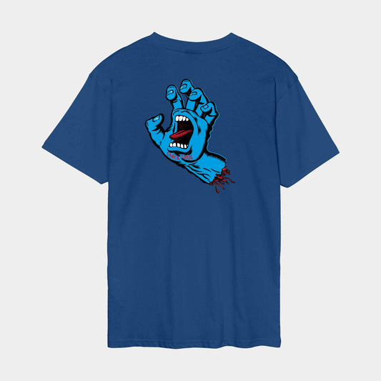 Santa Cruz Screaming Hand Chest T Shirt Rich Navy