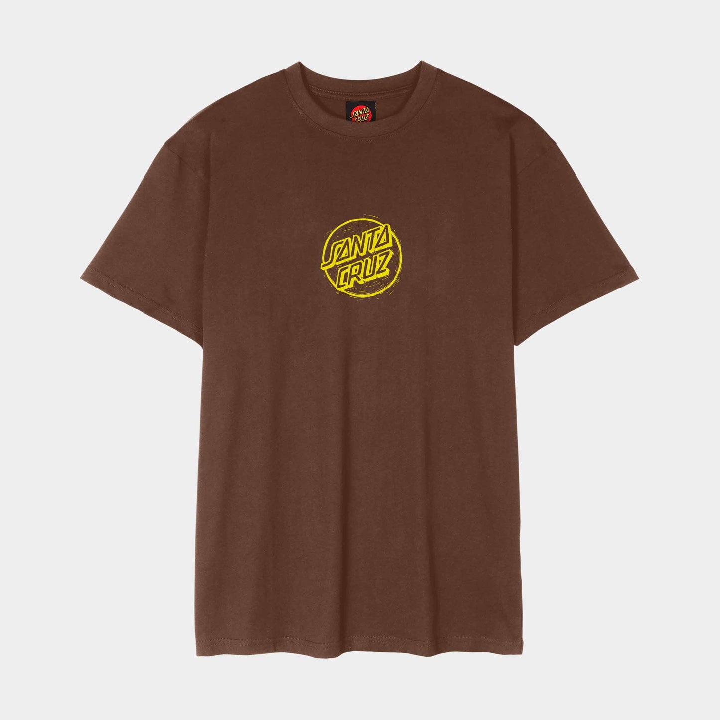 Santa Cruz Stamped Opus Front T Shirt Coffee