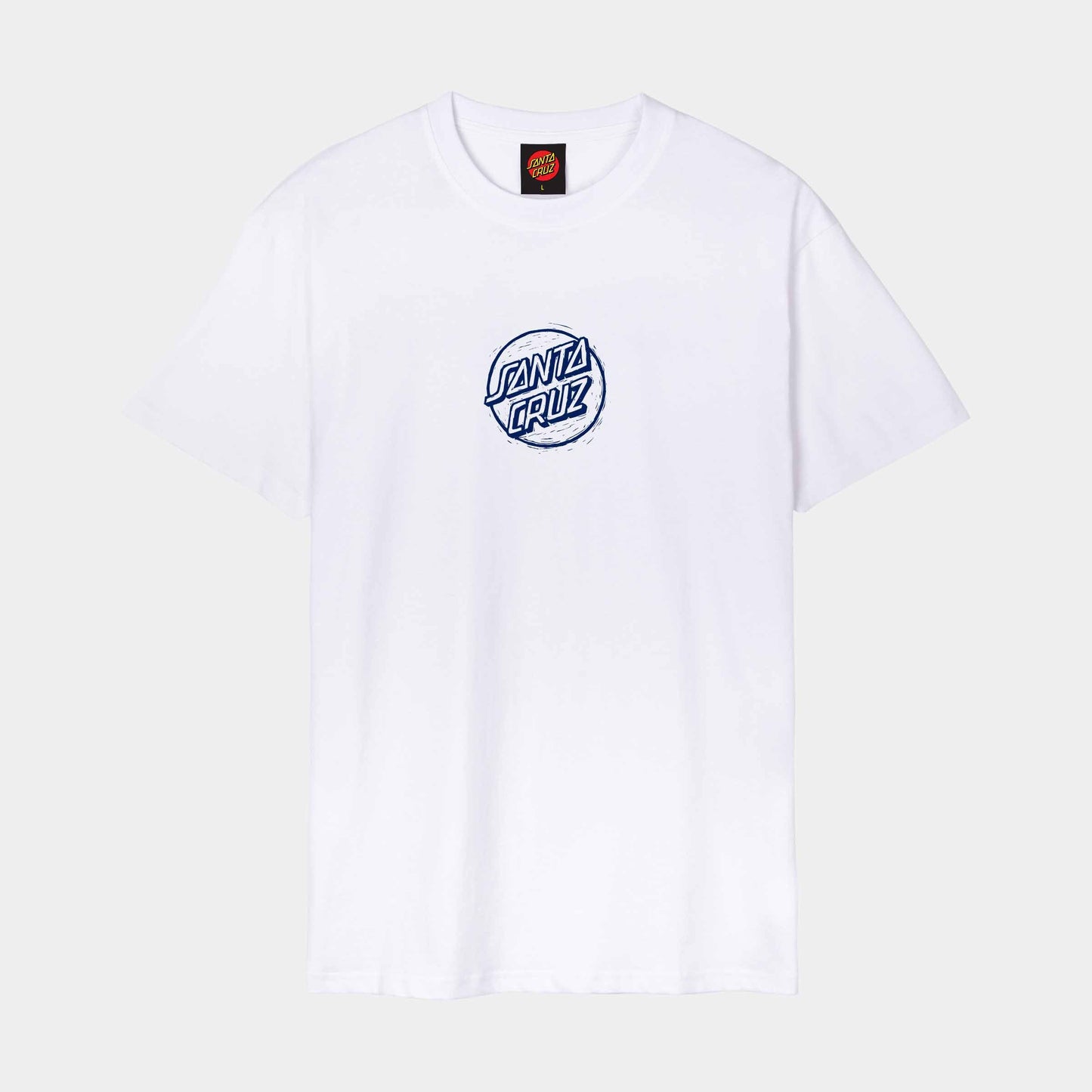 Santa Cruz Stamped Opus Front T Shirt White