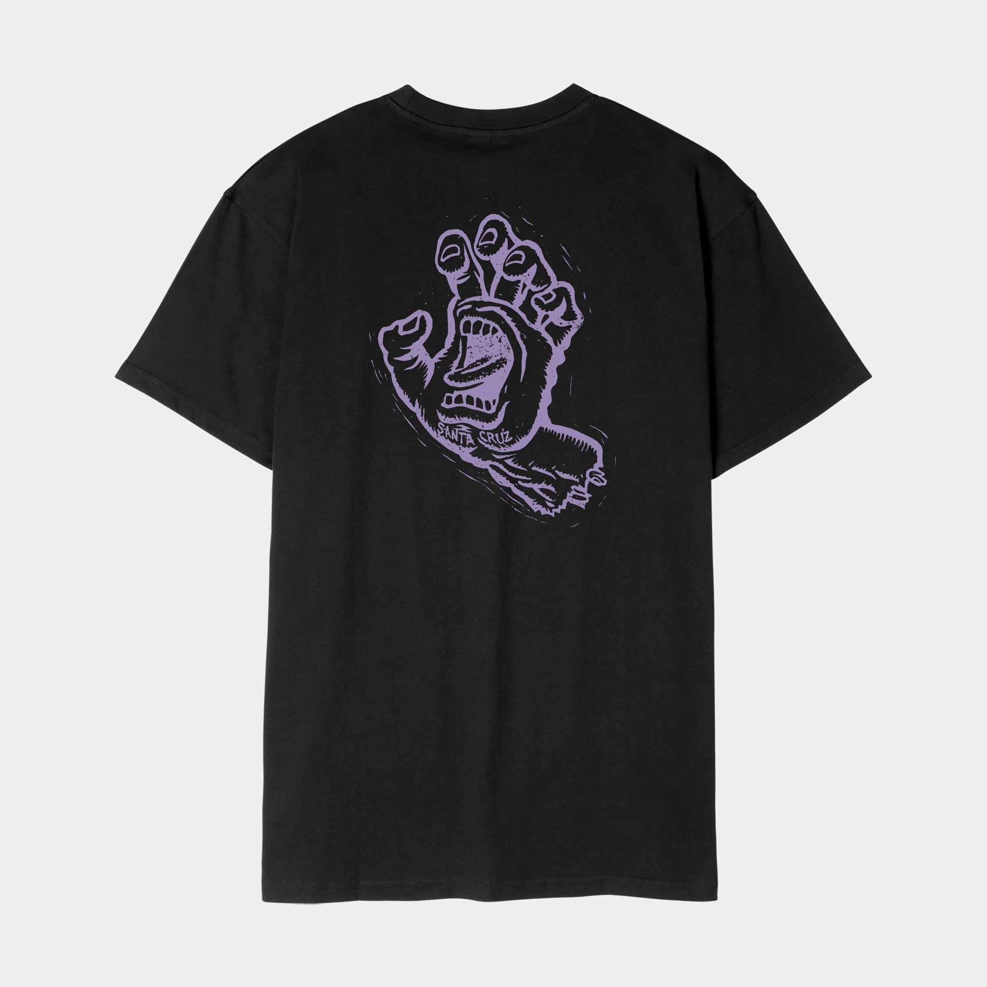Santa Cruz Stamped Screaming Hand T Shirt Black