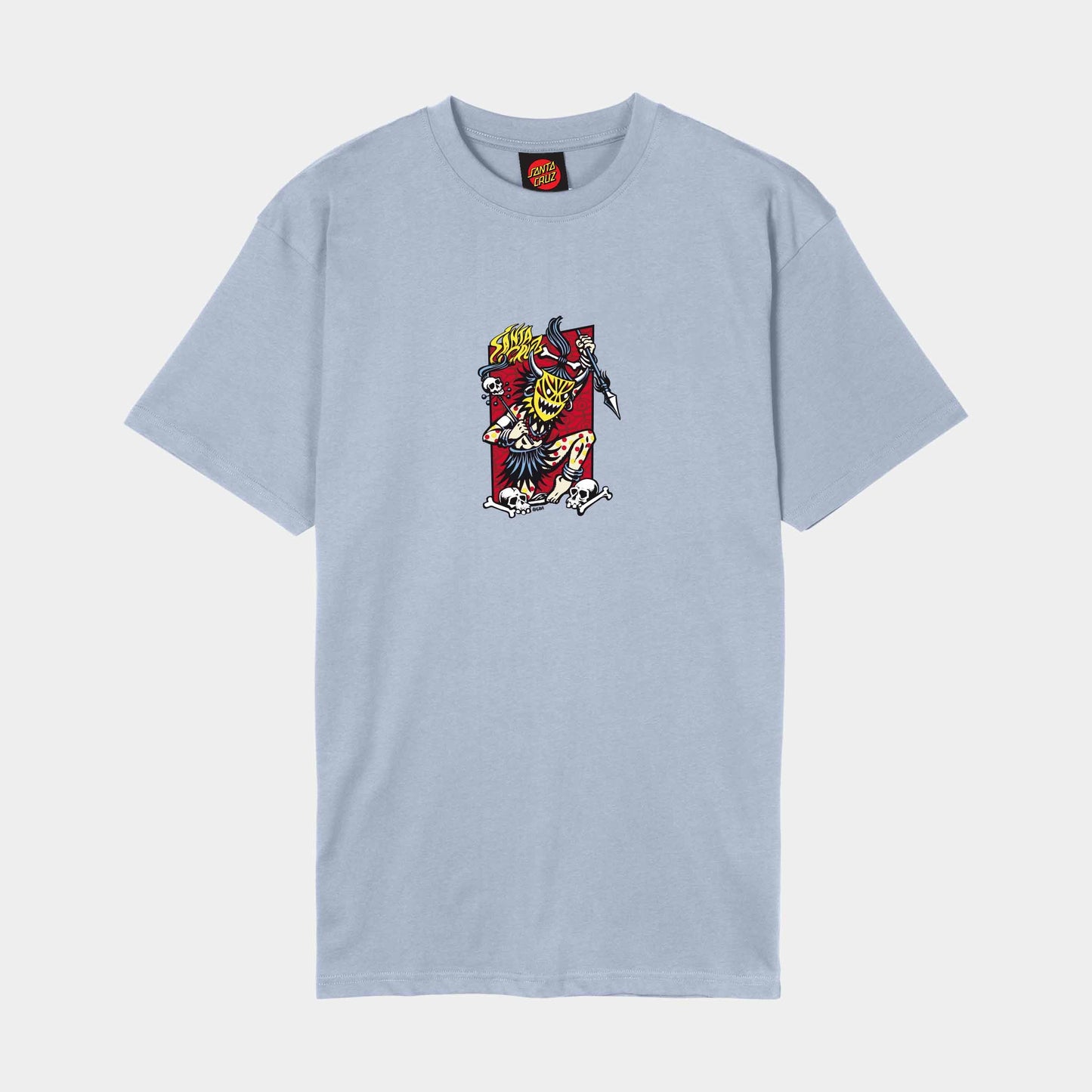 Santa Cruz Salba Voodoo Frame Front T Shirt Fresh Blue