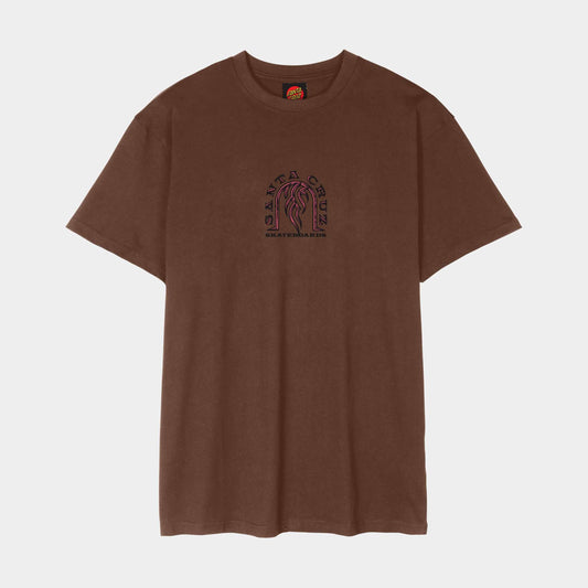 Santa Cruz Dressen Tribal Arch Front T Shirt Coffee