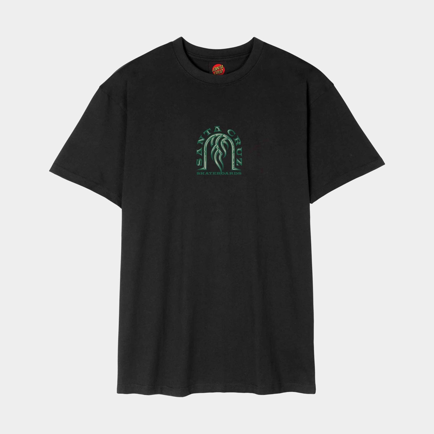 Santa Cruz Dressen Tribal Arch Front T Shirt Black