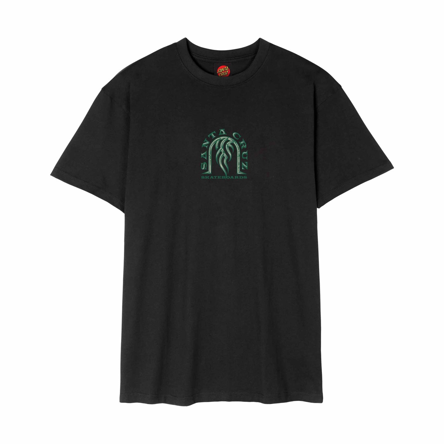 Santa Cruz Dressen Tribal Arch Front T Shirt Black