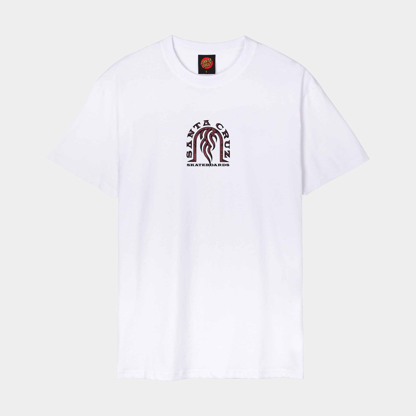 Santa Cruz Dressen Tribal Arch Front T Shirt White