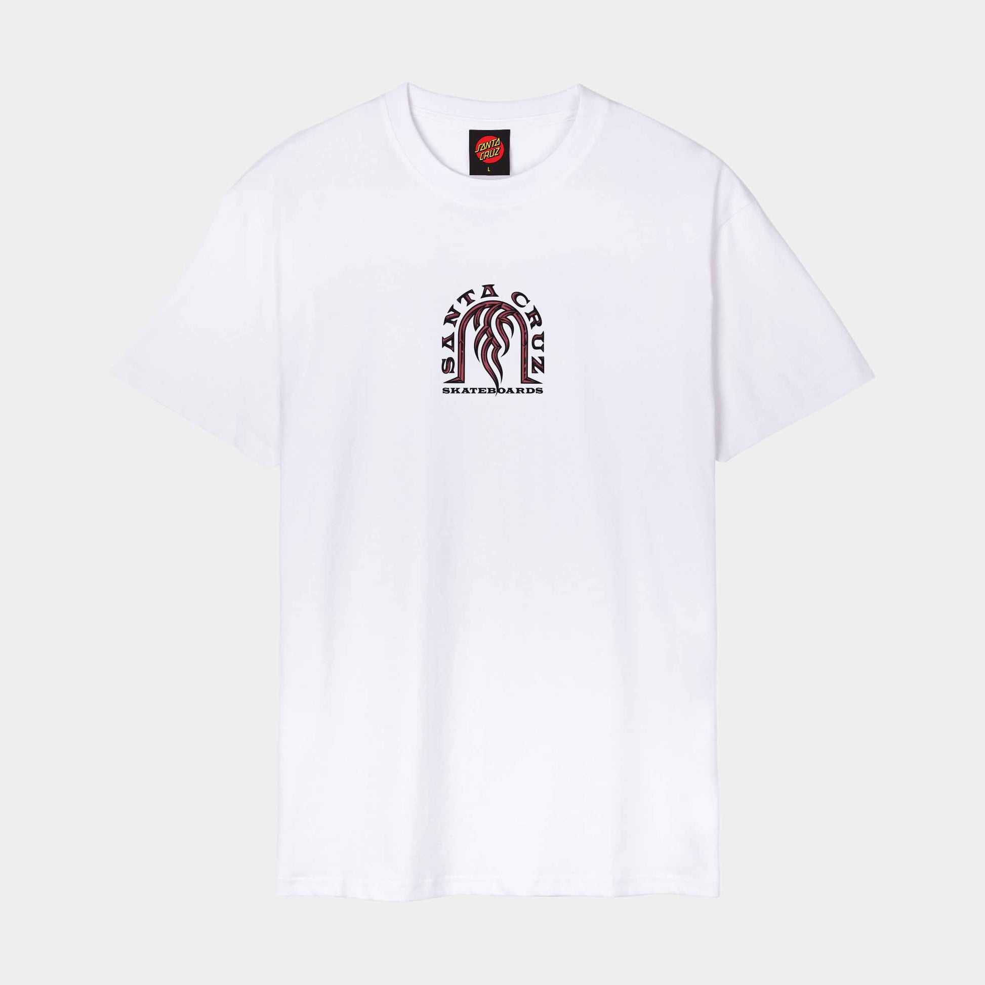 Santa Cruz Dressen Tribal Arch Front T Shirt White