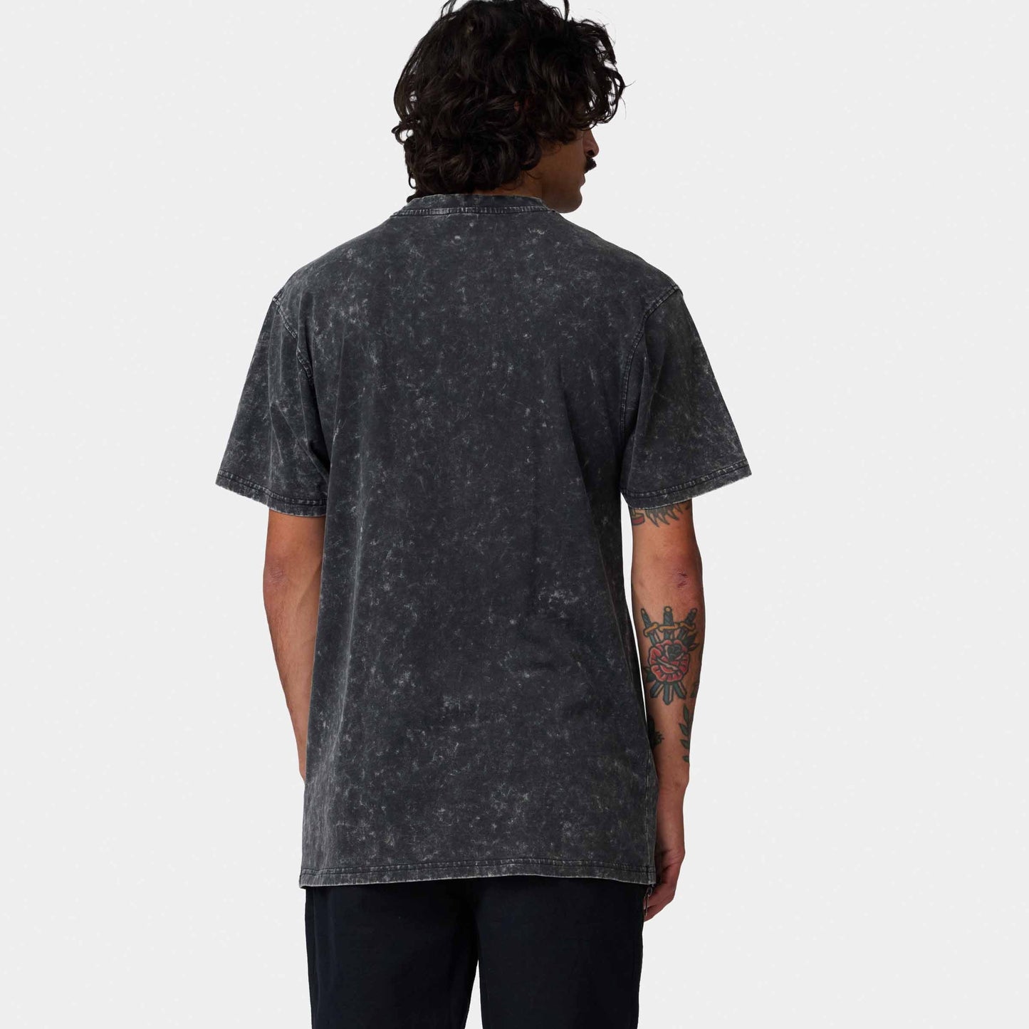 Santa Cruz Out Of Time Front T Shirt Black Acid Wash