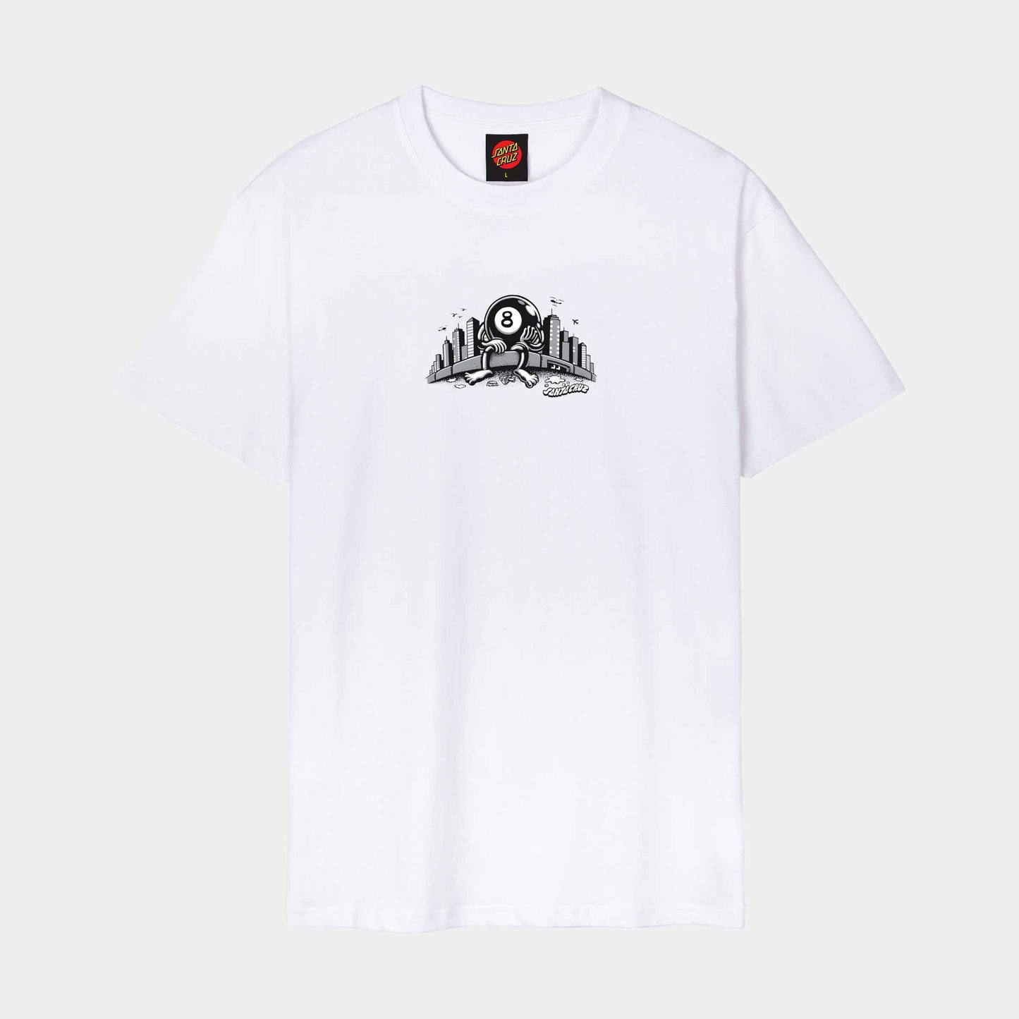 Santa Cruz Winkowski Curb Front T Shirt White