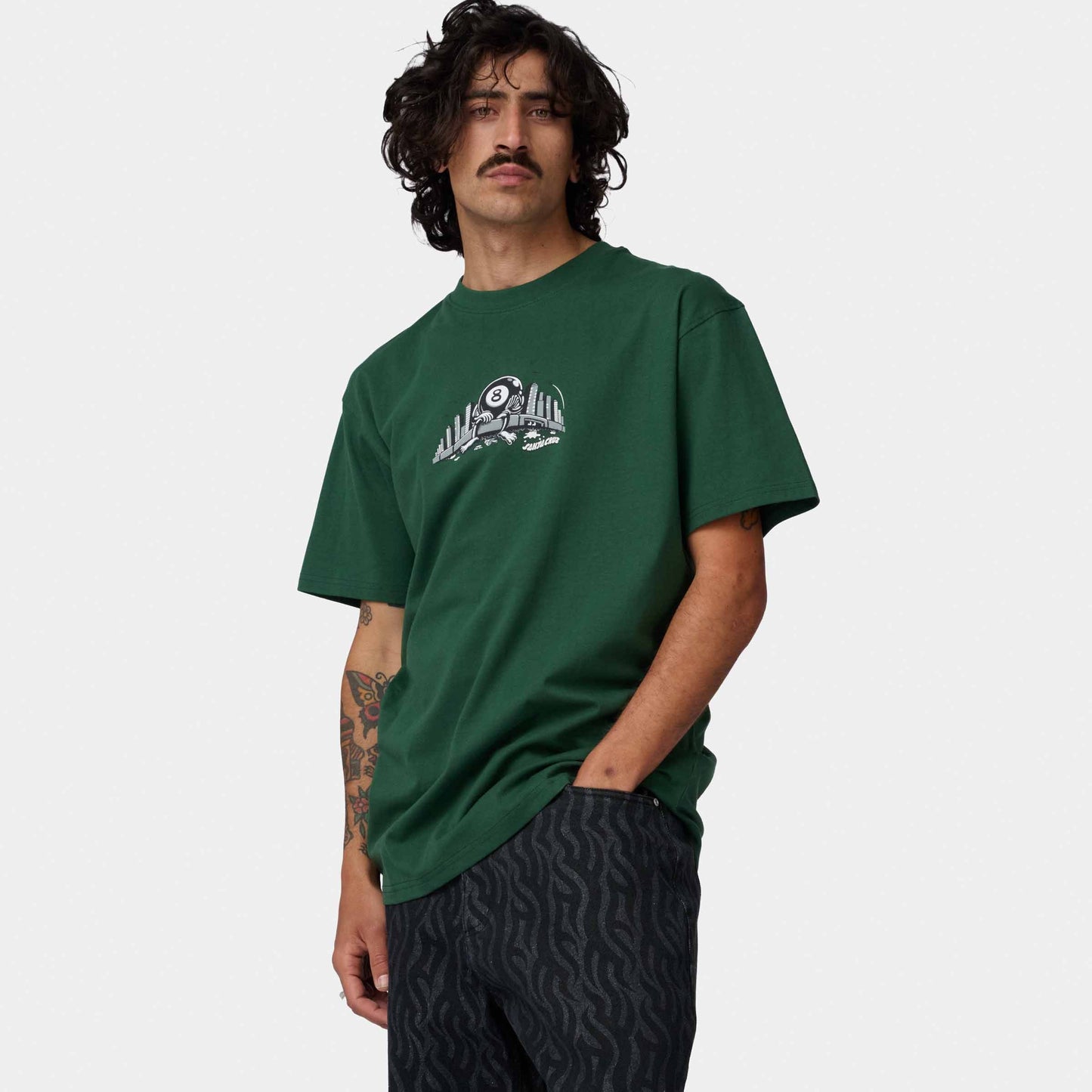 Santa Cruz Winkowski Curb Front T Shirt Kale